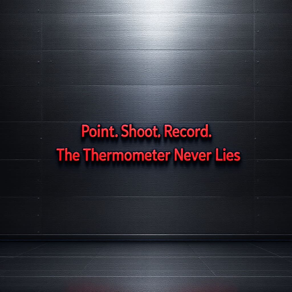 Point shoot record thermometer never lies