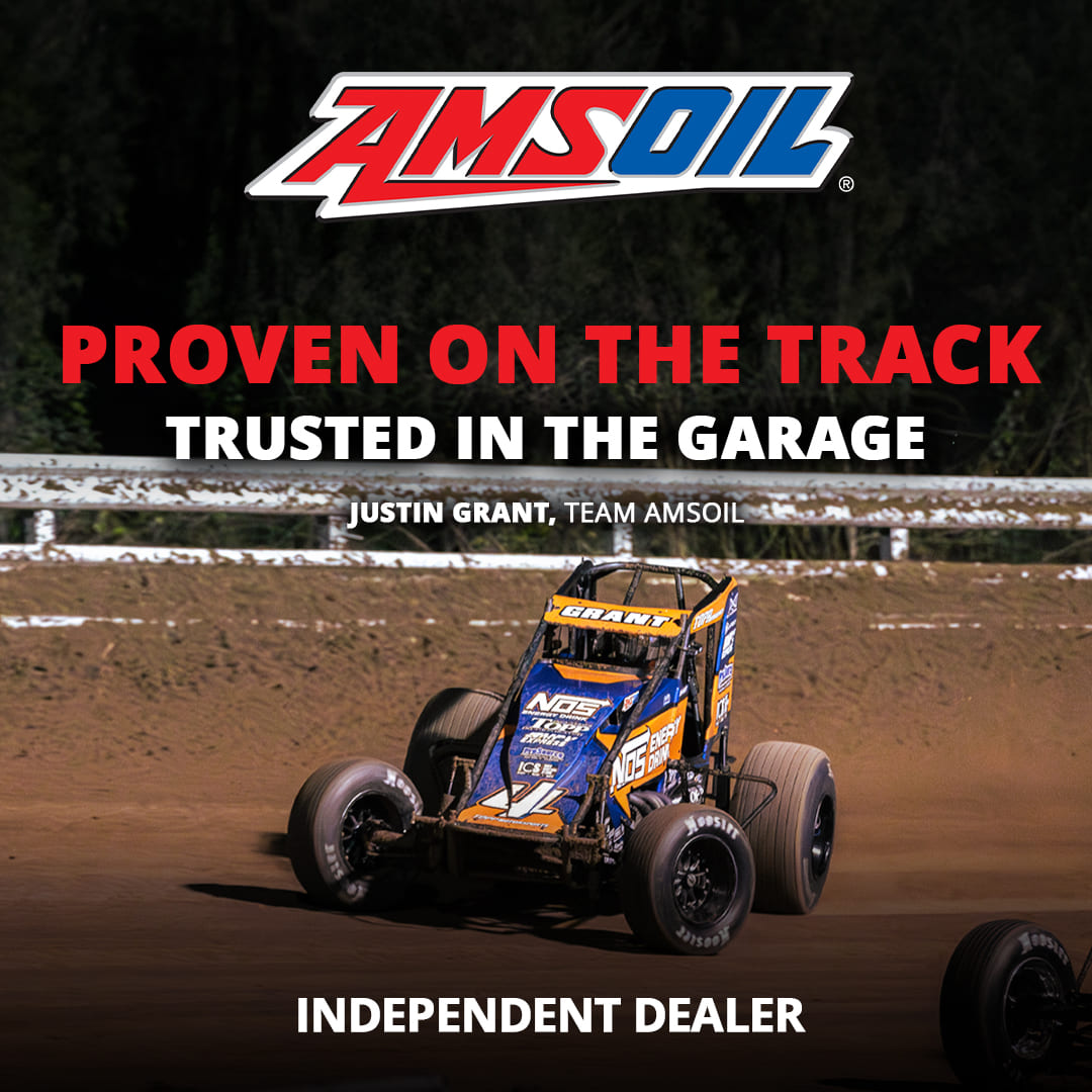 Amsoil racing banner